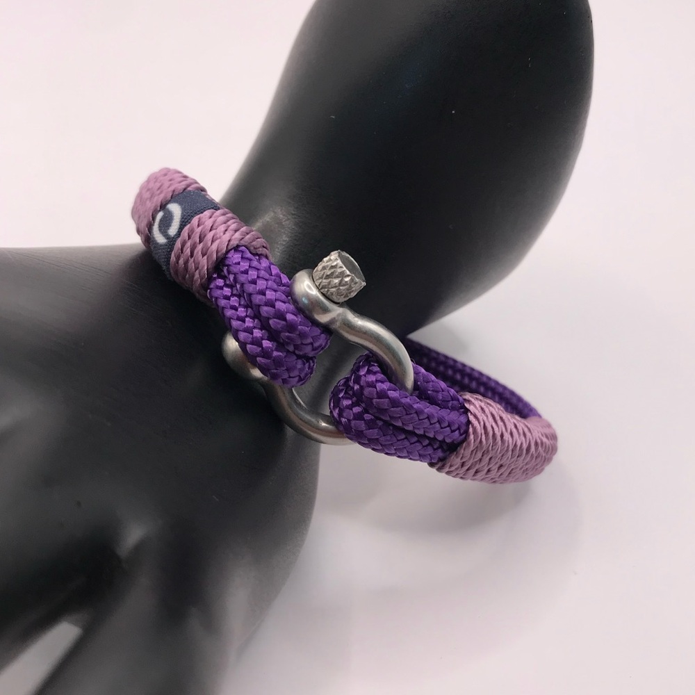 Mover Men’s Rope Purple Bracelet - Picture 2 of 6